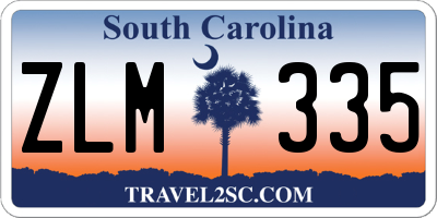 SC license plate ZLM335