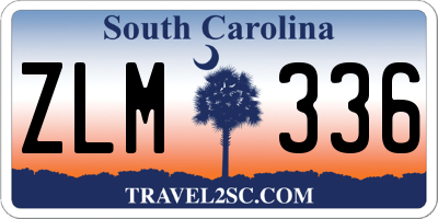 SC license plate ZLM336