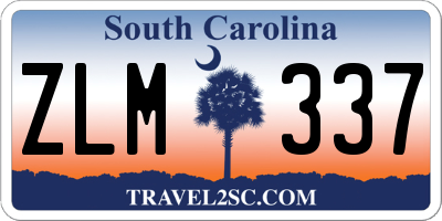 SC license plate ZLM337
