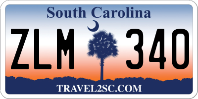 SC license plate ZLM340