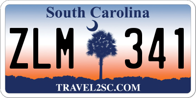 SC license plate ZLM341
