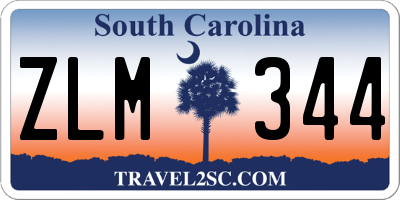 SC license plate ZLM344