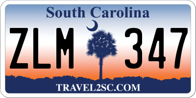 SC license plate ZLM347