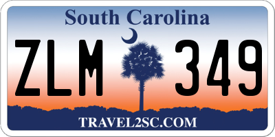 SC license plate ZLM349