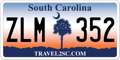SC license plate ZLM352