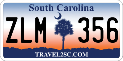 SC license plate ZLM356