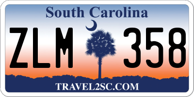 SC license plate ZLM358
