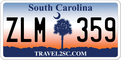 SC license plate ZLM359