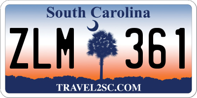 SC license plate ZLM361