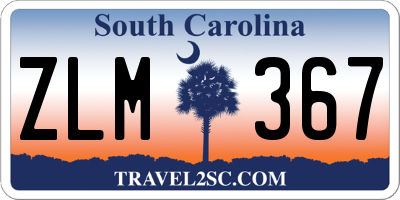 SC license plate ZLM367