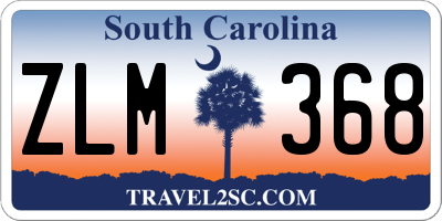 SC license plate ZLM368