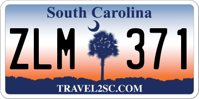 SC license plate ZLM371
