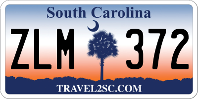 SC license plate ZLM372