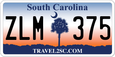 SC license plate ZLM375