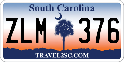 SC license plate ZLM376