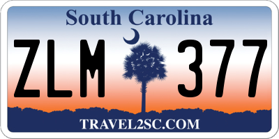 SC license plate ZLM377