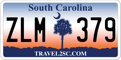 SC license plate ZLM379