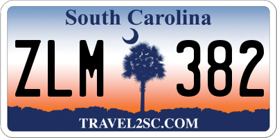 SC license plate ZLM382