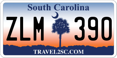 SC license plate ZLM390
