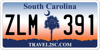 SC license plate ZLM391