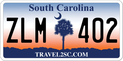 SC license plate ZLM402