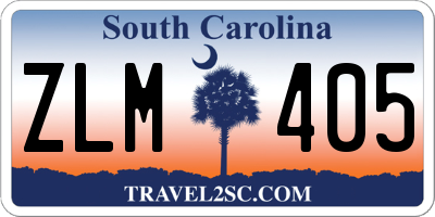 SC license plate ZLM405