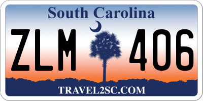 SC license plate ZLM406