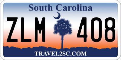 SC license plate ZLM408