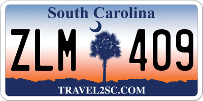 SC license plate ZLM409