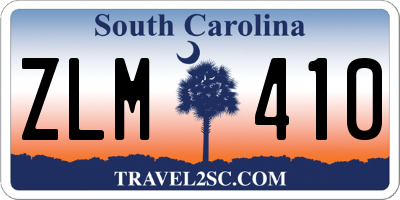 SC license plate ZLM410