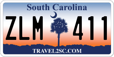 SC license plate ZLM411