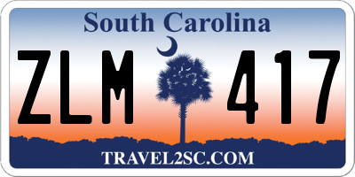 SC license plate ZLM417