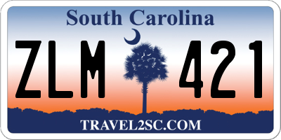SC license plate ZLM421
