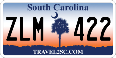 SC license plate ZLM422