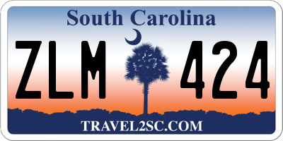SC license plate ZLM424