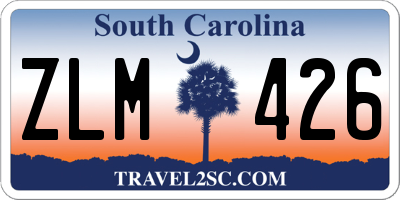SC license plate ZLM426