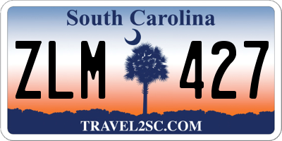 SC license plate ZLM427