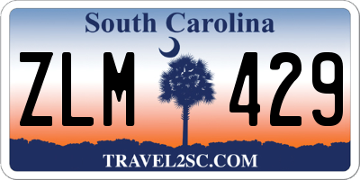 SC license plate ZLM429
