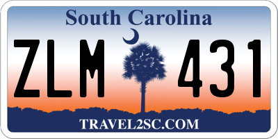 SC license plate ZLM431
