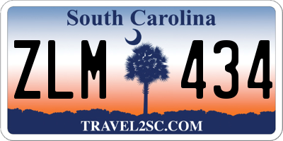 SC license plate ZLM434