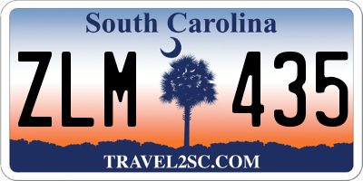 SC license plate ZLM435