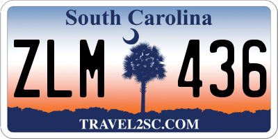 SC license plate ZLM436