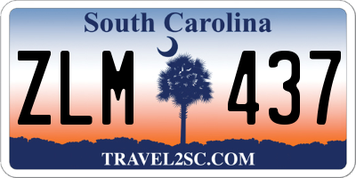 SC license plate ZLM437
