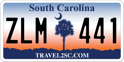 SC license plate ZLM441