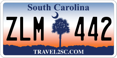 SC license plate ZLM442