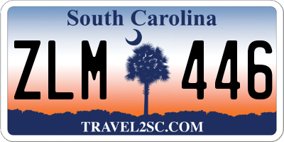 SC license plate ZLM446