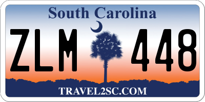 SC license plate ZLM448