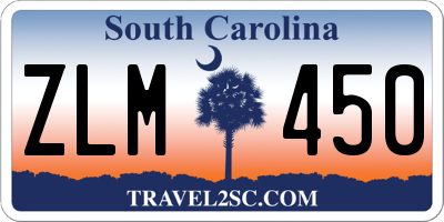 SC license plate ZLM450