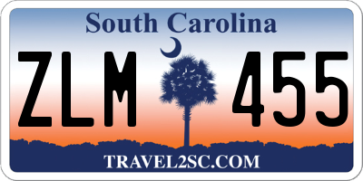 SC license plate ZLM455