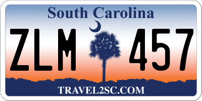 SC license plate ZLM457